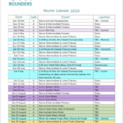 2026 GAA Rounders Master Calendar
