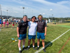 Tomas Kenny, Ili Tuimauga & Ryan Dennis at the World GAA Games in Waterford